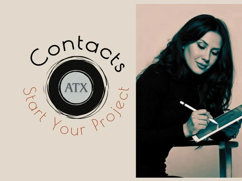 Anastasia Kolesnik — dizajnérka pri práci